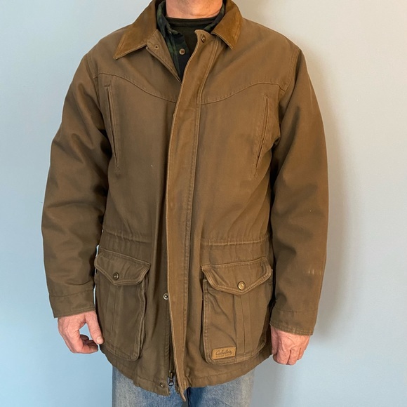 Cabela's Jackets & Coats Cabelas Barn Coat Heavy Canvas With Aztec Fleece Lining Poshmark